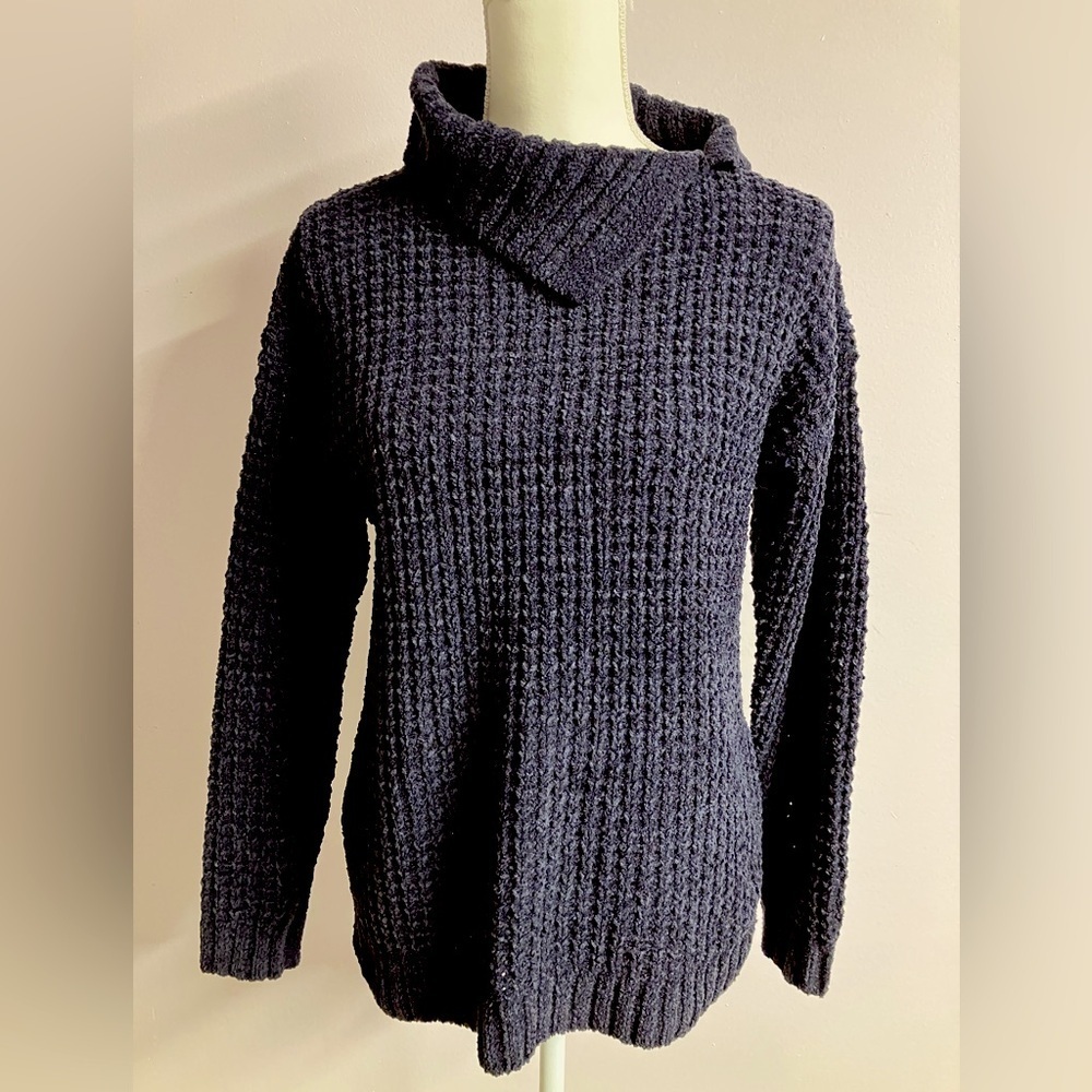 Christopher & Banks Women’s Sweater, Medium, Dk. Grayish-Blue, Long Sleeves